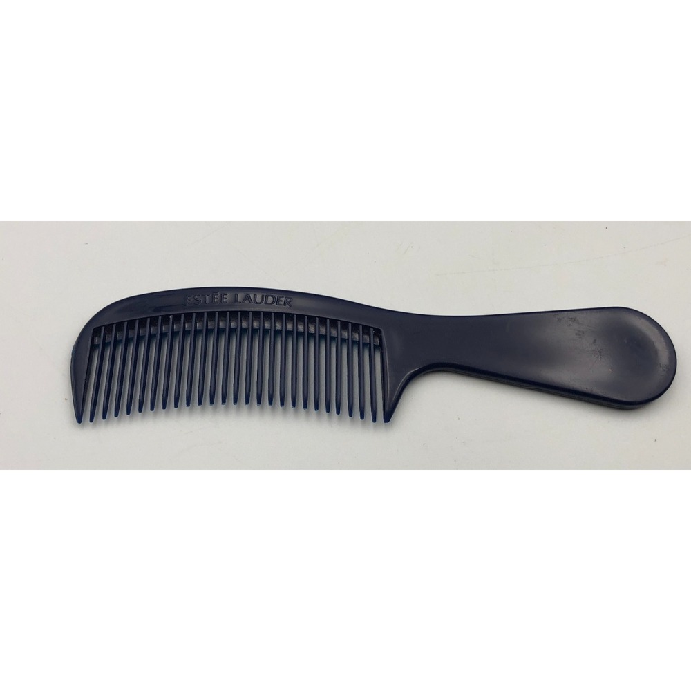 Vintage Estee Lauder Pocket Size Wide-Tooth Detangling Comb Dark Blue